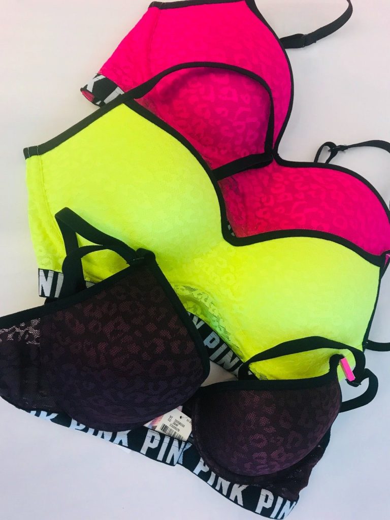 Lot De 2 Bralettes Bandeau Dentelle Victoria's Secret - Taille M-/XS - Couleur Violet - Neuves Avec étiquettes